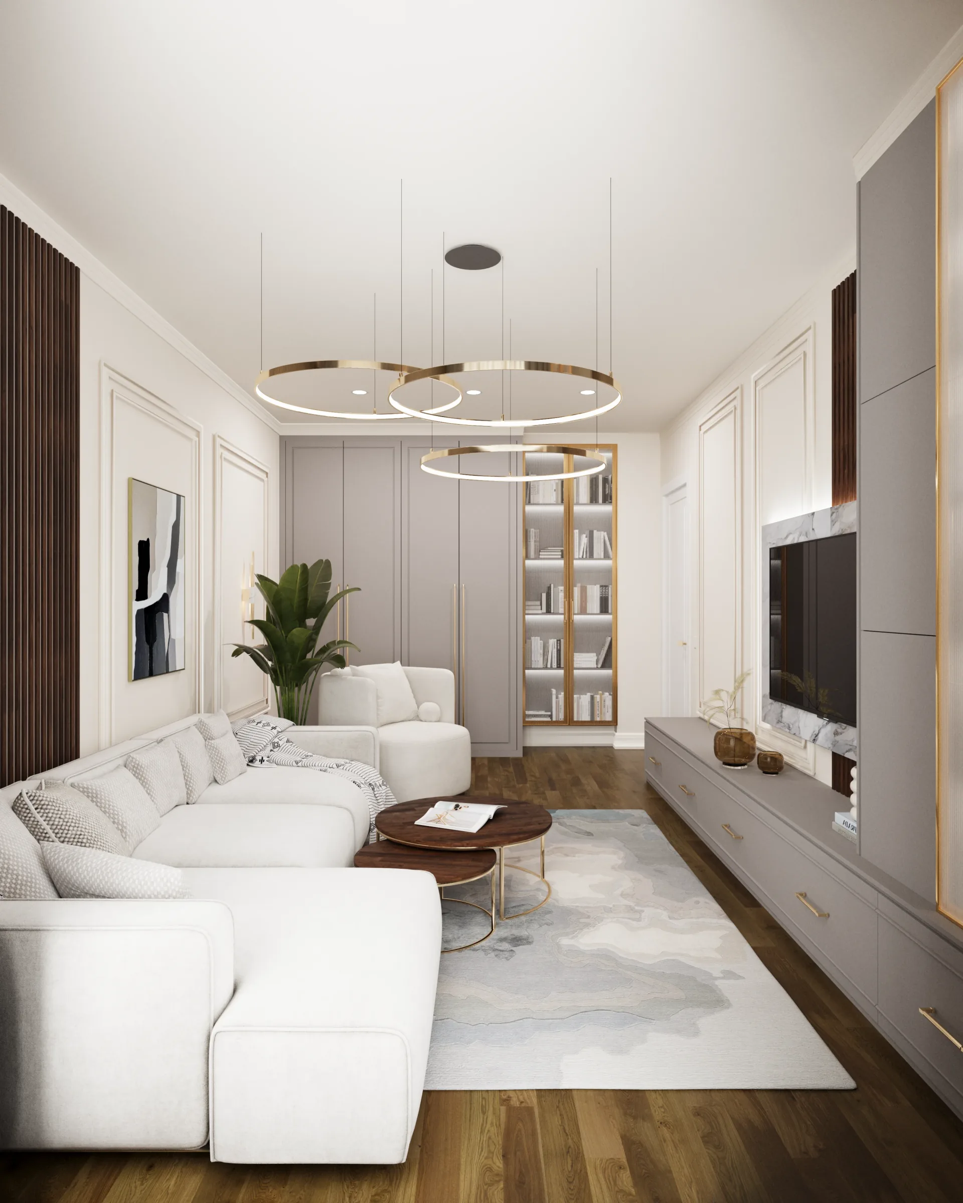 Трехкомнатная квартира - неоклассика - Все кейсы